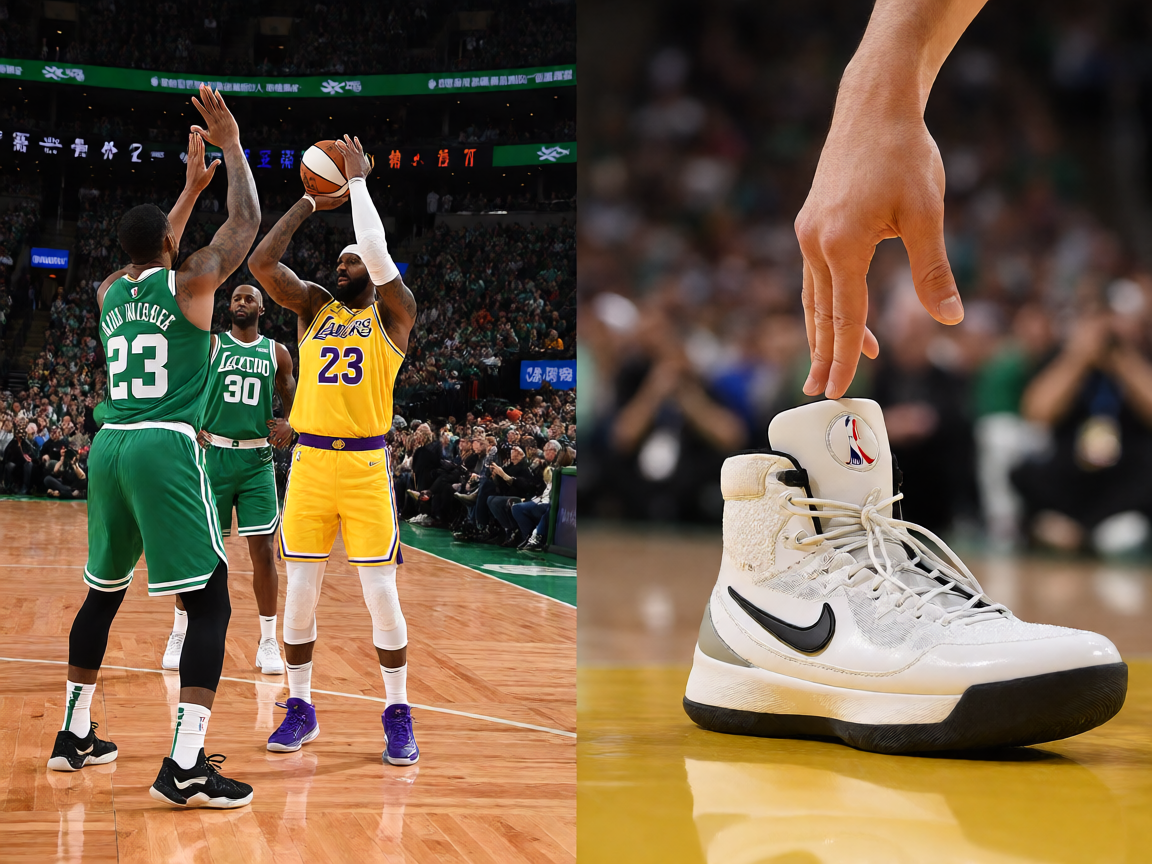 NBA季后赛湖人对阵凯尔特人比赛现场